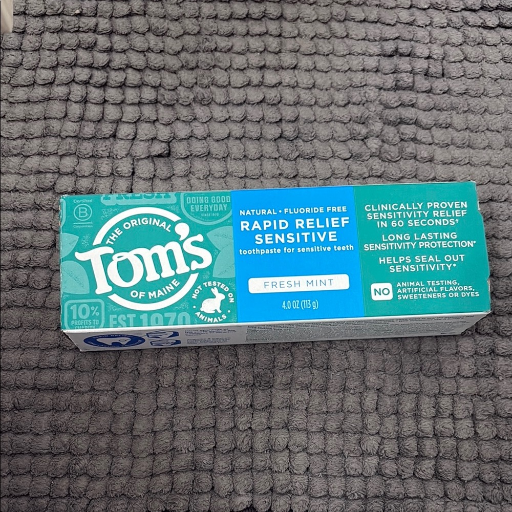 Toms Rapid Relief Sensitive Toothpaste